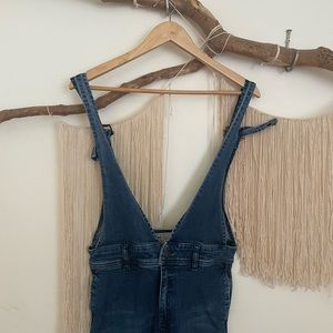 Free people wide leg overalls